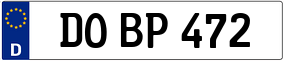 Trailer License Plate
